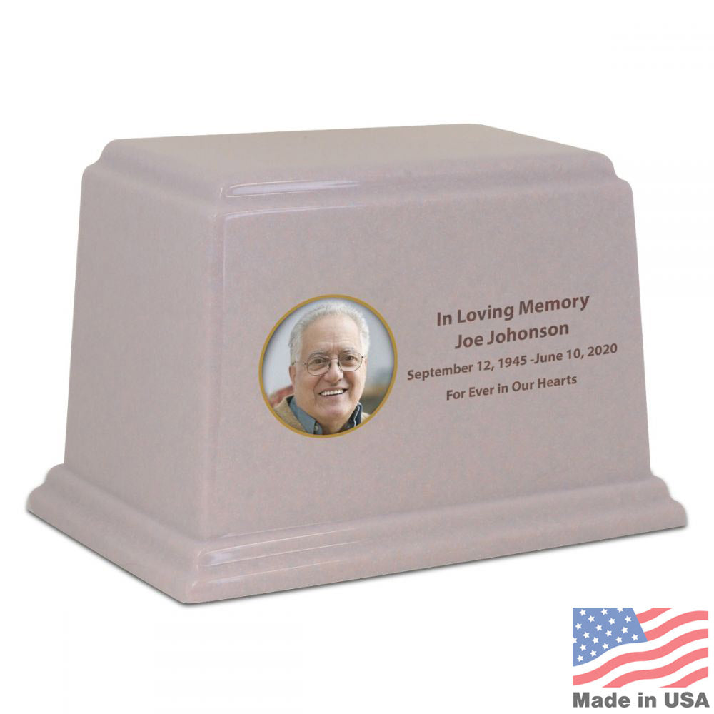 Life Treasured Purple Stone Urn